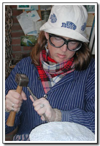 Bernadette sculpting